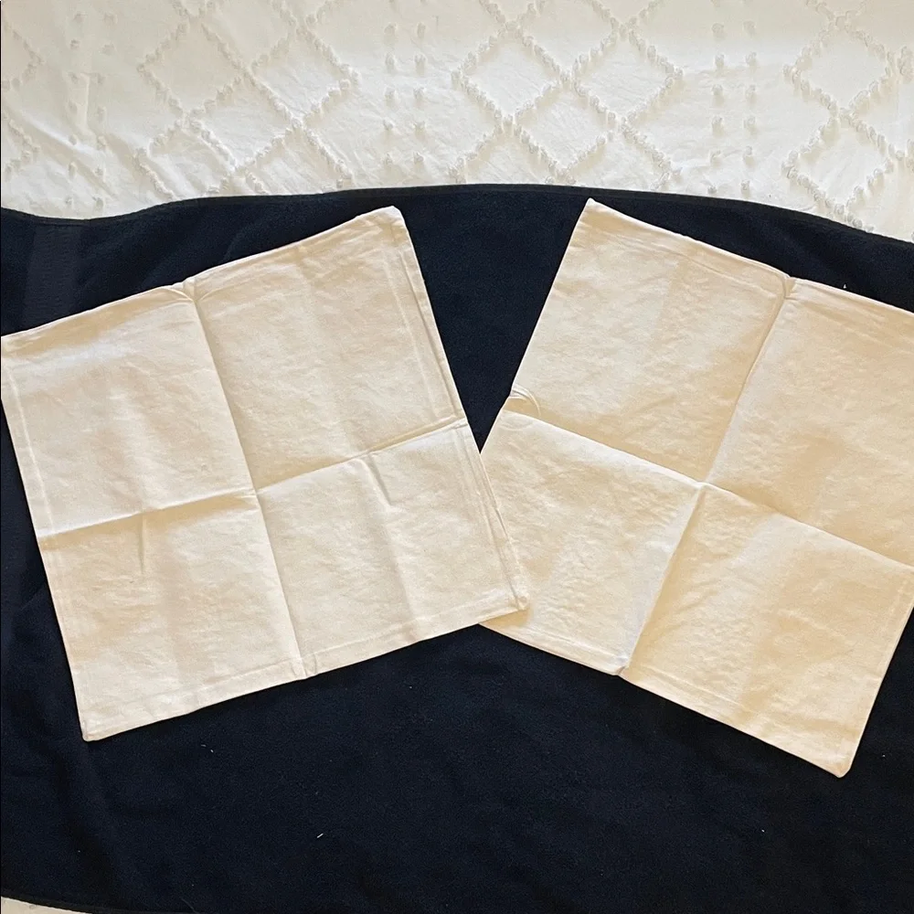 Set of two Cream Tree textured Patterned Accent Pillow Covers new beautiful